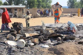 Hiện trường một vụ tấn công tại Nigeria. (Nguồn: AFP/TTXVN) 