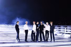 Các thành viên nhóm nhạc BTS. (Ảnh: Yonhap/TTXVN) 
