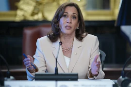 Phó Tổng thống Mỹ Kamala Harris đã hội đàm với Tổng thống Hàn Quốc Yoon Suk-yeol. (Nguồn: Reuters) 