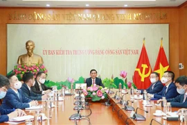 Quang cảnh điện đàm. (Ảnh: Phương Hoa/TTXVN) 