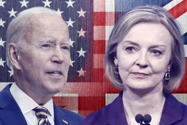 Thủ tướng Anh Liz Truss (phải) và Tổng thống Mỹ Joe Biden. (Nguồn: AP/Getty/The Independent) 