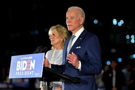 Cựu Phó Tổng thống Mỹ Joe Biden trong chiến dịch vận động tranh cử chức ứng viên Tổng thống của đảng Dân chủ tại Philadelphia, Pennsylvania ngày 10/3/2020. (Nguồn: AFP/TTXVN) 