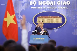 Phó Phát ngôn Bộ Ngoại giao Đoàn Khắc Việt. (Ảnh: Văn Điệp/TTXVN) 