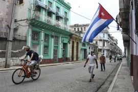 Đường phố tại La Habana, Cuba. (Ảnh: THX/TTXVN) 