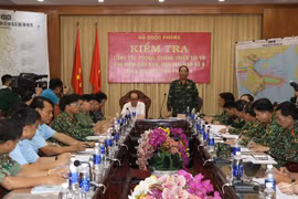 Quang cảnh buổi làm việc. (Ảnh: Phạm Cường/TTXVN) 