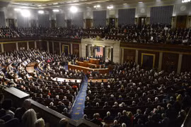 Toàn cảnh một phiên họp của Quốc hội Mỹ tại Washington, DC. (Nguồn: AFP/TTXVN) 