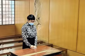 Bị cáo Vũ Ngọc Sửu tại tòa. (Ảnh: Thành Chung/TTXVN)