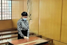 Bị cáo Vũ Ngọc Sửu tại tòa. (Ảnh: Thành Chung/TTXVN)