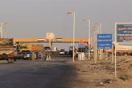 Một trạm kiểm soát ở Al-Tanf, biên giới giữa Syria và Iraq. (Ảnh: AFP/TTXVN) 