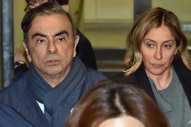 Ông Carlos Ghosn và vợ Carole Ghosn. (Nguồn: AFP) 