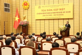 Ông Chu Ngọc Anh, Ủy viên Trung ương Đảng, Phó Bí thư Thành ủy, Chủ tịch Ủy ban Nhân dân thành phố Hà Nội phát biểu khai mạc. (Ảnh: Văn Điệp/TTXVN) 