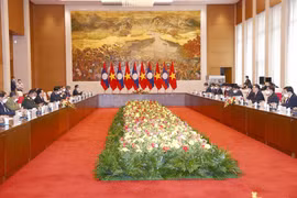 Quang cảnh cuộc hội kiến. (Ảnh: Doãn Tấn/TTXVN) 