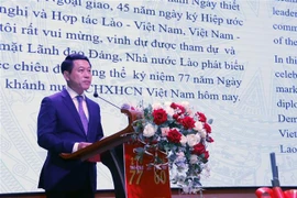 Ông Saleumsay Kommasith, Phó Thủ tướng, Bộ trưởng Bộ Ngoại giao Lào. (Ảnh: Phạm Kiên/TTXVN) 