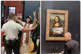 [Video] Kiệt tác Mona Lisa bị phá hoại ở bảo tàng Louvre