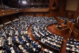 Toàn cảnh một phiên họp Quốc hội Nhật Bản ở Tokyo. (Ảnh: Kyodo/TTXVN)