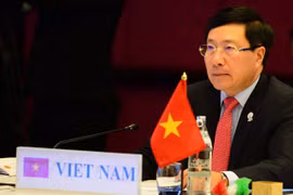 Ủy viên Bộ Chính trị, Phó Thủ tướng Chính phủ, Bộ trưởng Bộ Ngoại giao Phạm Bình Minh. (Ảnh: Hữu Kiên/TTXVN) 