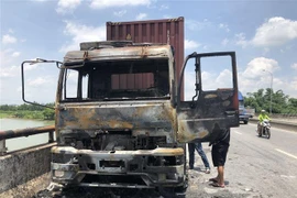 Hiện trường vụ cháy. (Nguồn: TTXVN) 