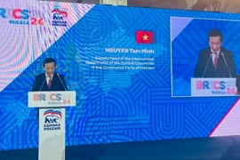 Ông Nguyễn Minh Tâm, Phó Trưởng Ban Đối ngoại Trung ương, phát biểu tại sự kiện. (Nguồn: Báo Nhân Dân)