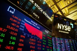 Thị trường chứng khoán New York, Mỹ. (Ảnh: THX/TTXVN) 