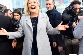 ​Nhà lãnh đạo cánh hữu kỳ cựu của Pháp Marine Le Pen. (Nguồn: AFP) 