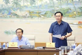 Chủ tịch Quốc hội Vương Đình Huệ phát biểu. (Ảnh: Doãn Tấn/TTXVN) 