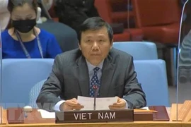 Đại sứ Đặng Đình Quý, Trưởng Phái đoàn đại diện Việt Nam tại Liên hợp quốc. (Ảnh: Hữu Thanh/TTXVN) 