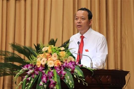 Chủ tịch Hội đồng Nhân dân tỉnh Bắc Ninh Nguyễn Quốc Chung. (Ảnh: Thanh Thương/TTXVN) 