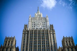 Trụ sở Bộ Ngoại giao Nga ở Moskva, ngày 28/2/2022. (Ảnh: AFP/TTXVN) 
