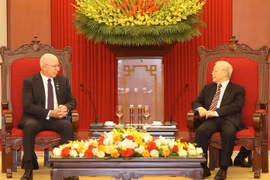 Tổng Bí thư Nguyễn Phú Trọng tiếp Toàn quyền Australia David Hurley thăm cấp Nhà nước Việt Nam. (Ảnh: Trí Dũng/TTXVN)