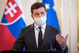 Tổng thống Ukraine Volodymyr Zelensky. (Nguồn: AFP/TTXVN) 