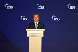 Bộ trưởng Quốc phòng Hàn Quốc Lee Jong-sup phát biểu tại Đối thoại Shangri-La 2022 ở Singapore ngày 12/6/2022. (Ảnh: AFP/TTXVN) 