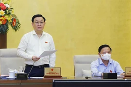 Chủ tịch Quốc hội Vương Đình Huệ phát biểu bế mạc. (Ảnh: Doãn Tấn/TTXVN) 