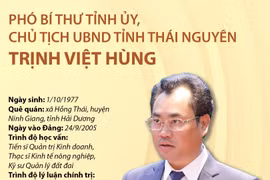 [Infographics] Tiểu sử Chủ tịch UBND tỉnh Thái Nguyên Trịnh Việt Hùng