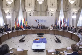 Hội nghị thượng đỉnh của 'Sáng kiến Ba Biển' tại Romania, hồi năm 2018. (Nguồn: Reuters) 