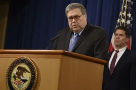 Bộ trưởng Tư pháp Mỹ William Barr. (Nguồn: AFP/TTXVN) 