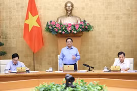 Thủ tướng Phạm Minh Chính phát biểu chỉ đạo. (Ảnh: Dương Giang/TTXVN) 