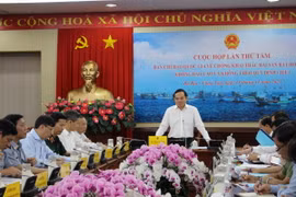 Phó Thủ tướng Chính phủ Trần Lưu Quang phát biểu. (Ảnh: Hoàng Nhị/TTXVN)