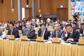 Đại diện các hiệp hội, tập đoàn, doanh nghiệp, nhà đầu tư nước ngoài tham dự hội nghị. (Ảnh: Dương Giang/TTXVN)