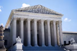 Trụ sở Tòa án Tối cao Mỹ ở Washington DC. (Ảnh: THX/TTXVN)