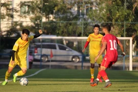 U23 Việt Nam thủng lưới 2 bàn trong hiệp 1. (Nguồn: Báo Thể thao & Văn hóa) 