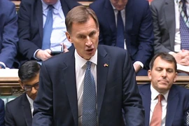 Bộ trưởng Tài chính Anh Jeremy Hunt. (Ảnh: AFP/TTXVN)