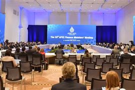 Quang cảnh Hội nghị Bộ trưởng Tài chính APEC 2022. (Ảnh: TTXVN phát)
