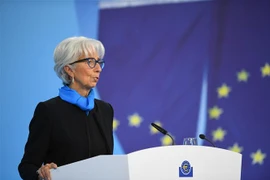 Chủ tịch Ngân hàng Trung ương châu Âu (ECB) Christine Lagarde. (Ảnh: THX/TTXVN) 