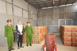 Đối tượng Nguyễn Mạnh Phái bị bắt giữ. (Ảnh: TTXVN phát) 