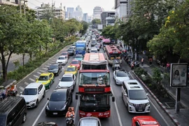 Thái Lan đứng ở vị trí cuối cùng trong danh sách dòng vốn FDI đổ vào ASEAN năm 2023, với 2,96 tỷ USD. (Ảnh: AFP/TTXVN)