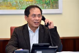 Thứ trưởng Thường trực Bùi Thanh Sơn điện đàm với lãnh đạo Bộ Ngoại giao các nước. (Nguồn: TTXVN) 
