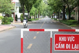 Đường phố Thành phố Hồ Chí Minh trong thời gian giãn cách xã hội. (Ảnh: Trần Xuân Tình/TTXVN) 