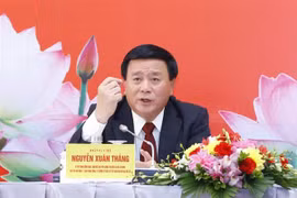 Đồng chí Nguyễn Xuân Thắng, Bí thư Trung ương Đảng, Chủ tịch hội đồng Lý luận Trung ương, Giám đốc Học viện Chính trị quốc gia Hồ Chí Minh. (Ảnh: Doãn Tấn/TTXVN) 