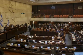 Toàn cảnh một phiên họp Quốc hội Israel ở Jerusalem. (Ảnh: AFP/TTXVN) 