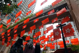 Hong Kong kỷ niệm 25 năm ngày được trao trả về Trung Quốc. (Nguồn: Reuters) 
